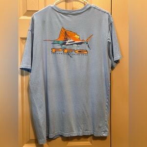 Columbia PFG Short Sleeve T Shirt Mens XL Fishing Blue Performance Gear